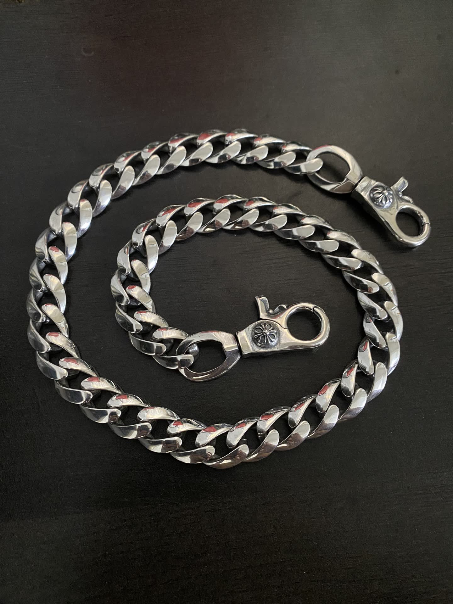 Chrome Hearts Silver Chain with Lobster Clasp